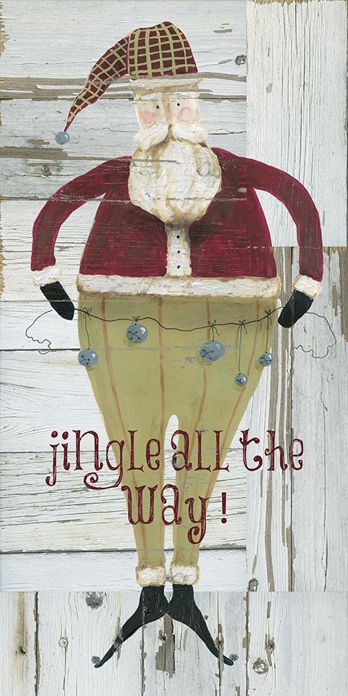 Jingle Santa art print by Carol Robinson for $57.95 CAD