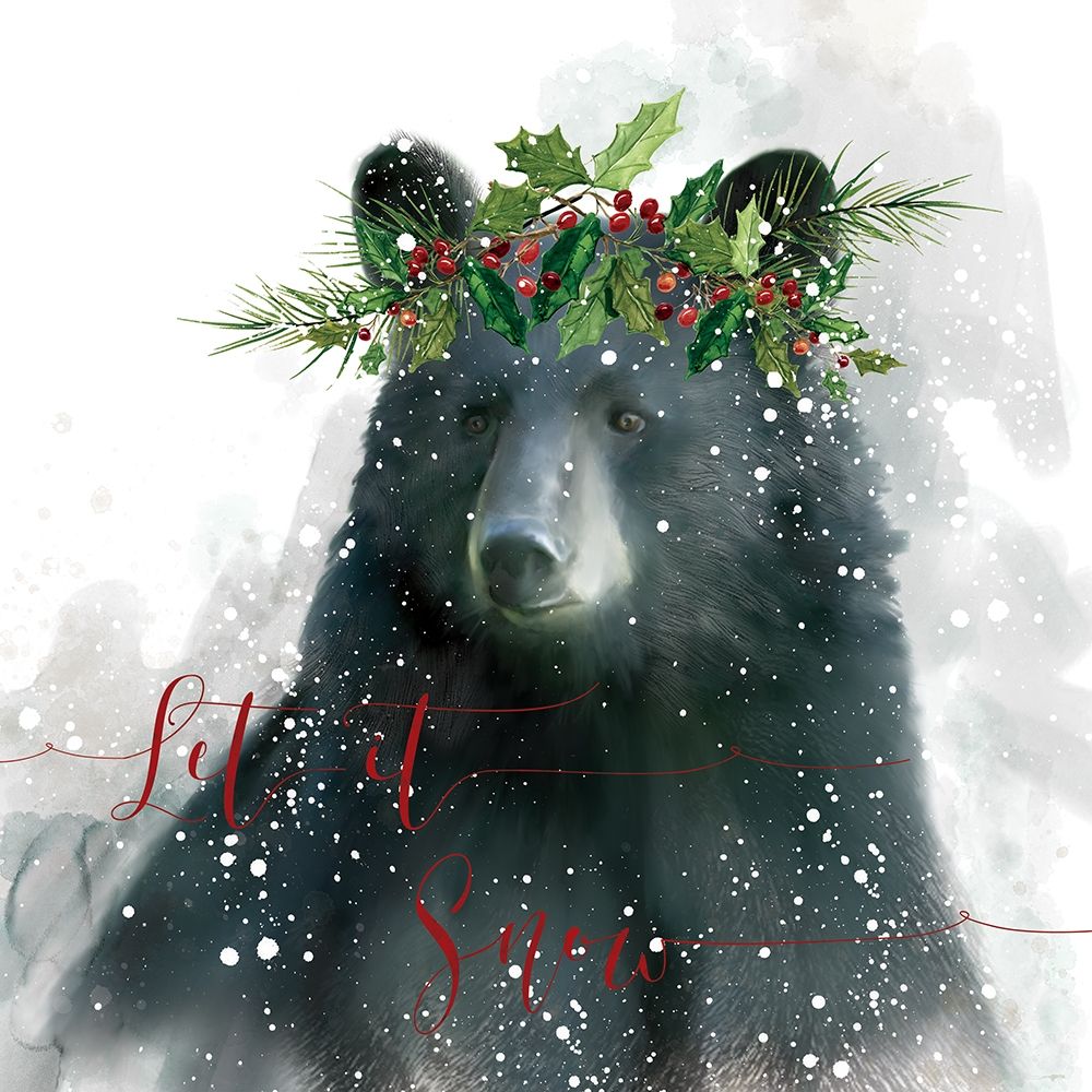 Let It Snow Bear art print by Carol Robinson for $57.95 CAD