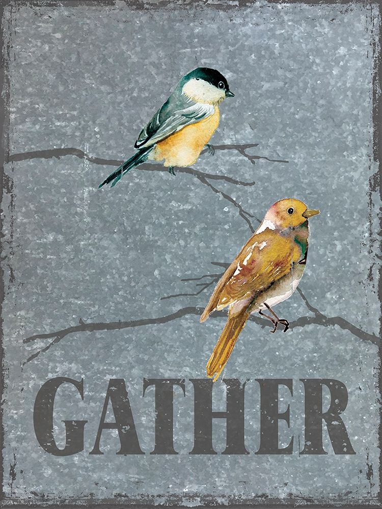 Gather on Galvanized Metal art print by Carol Robinson for $57.95 CAD