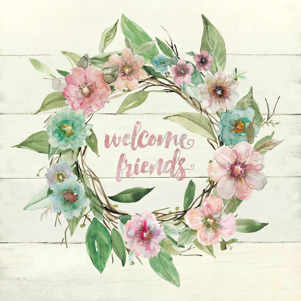 Welcome Wreath art print by Carol Robinson for $57.95 CAD