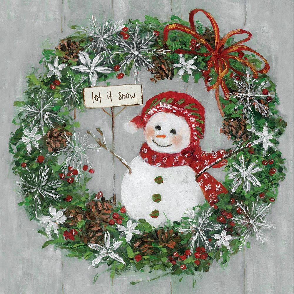 Mrs. Snowman art print by Sally Swatland for $57.95 CAD