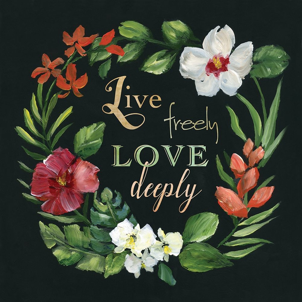 Tropic Wreath I art print by Nan for $57.95 CAD