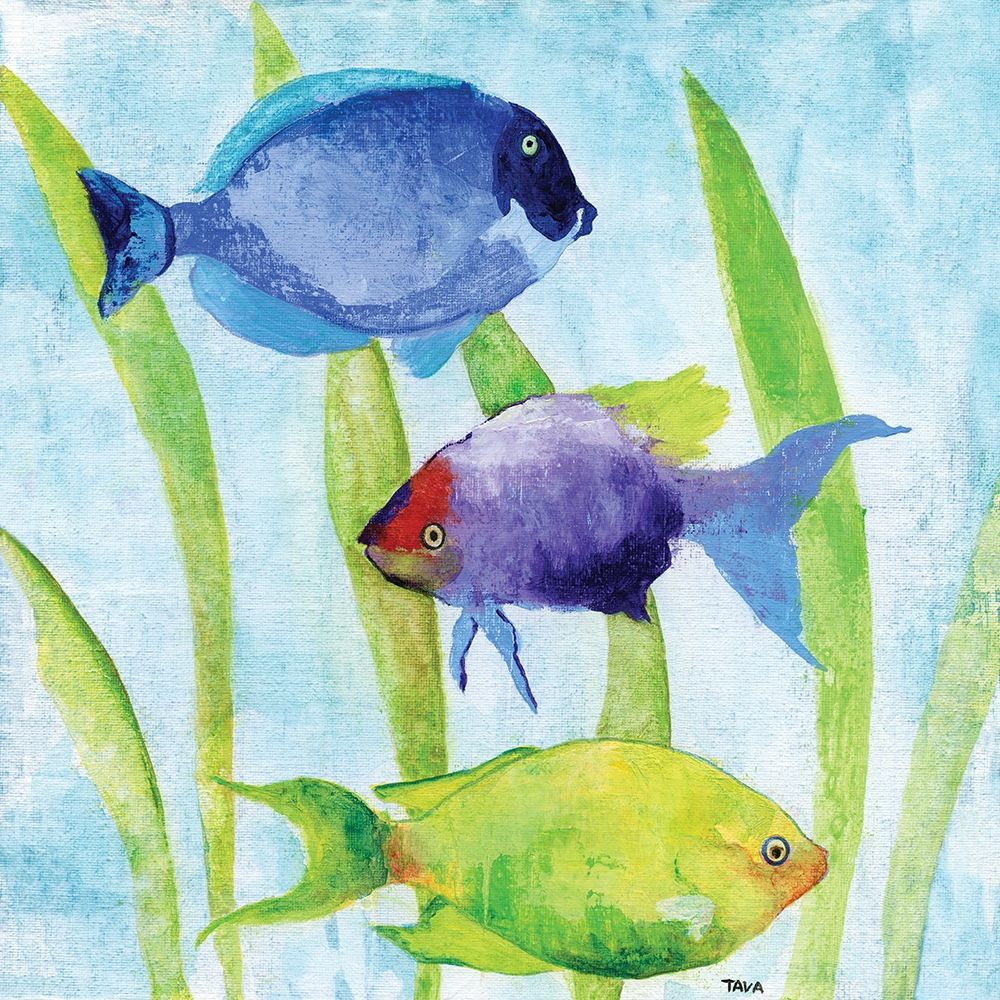 Iridescent Fish I art print by Tava Studios for $57.95 CAD