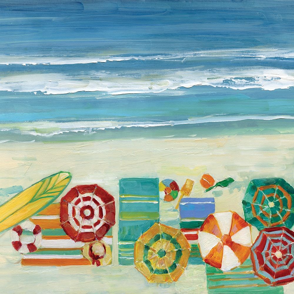 Beach Fun I art print by Sally Swatland for $57.95 CAD