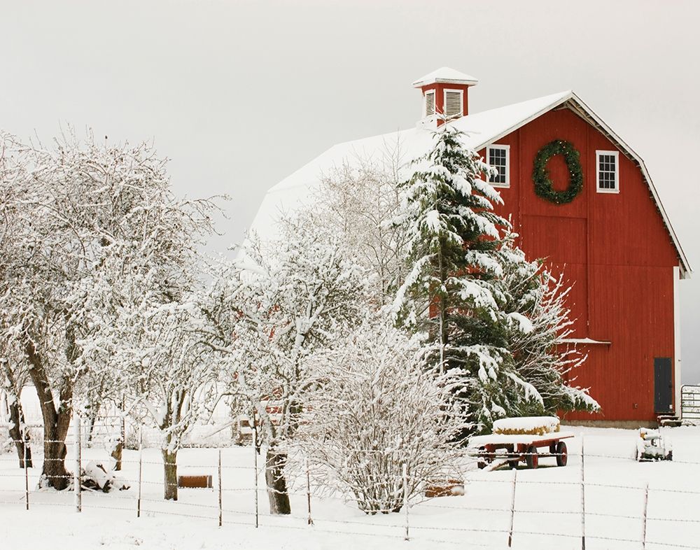 Festive Barn art print by Danita Delimont for $57.95 CAD