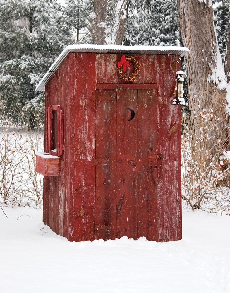 Holiday Outhouse art print by Richard and Susan Day for $57.95 CAD