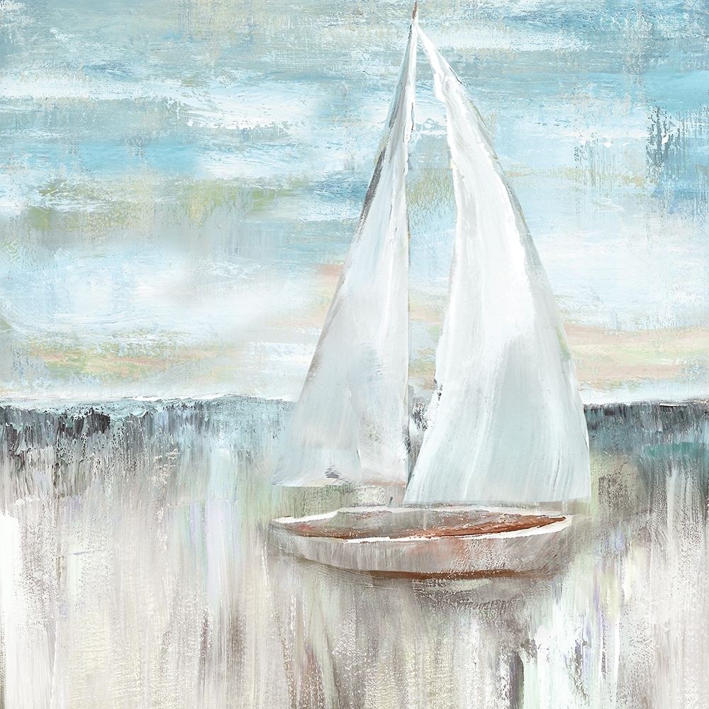 Soft Sail I art print by Nan for $57.95 CAD