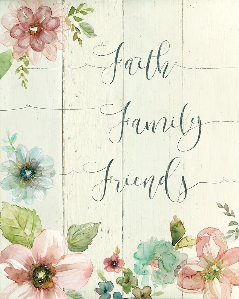 Faith, Family, art print by Carol Robinson for $57.95 CAD