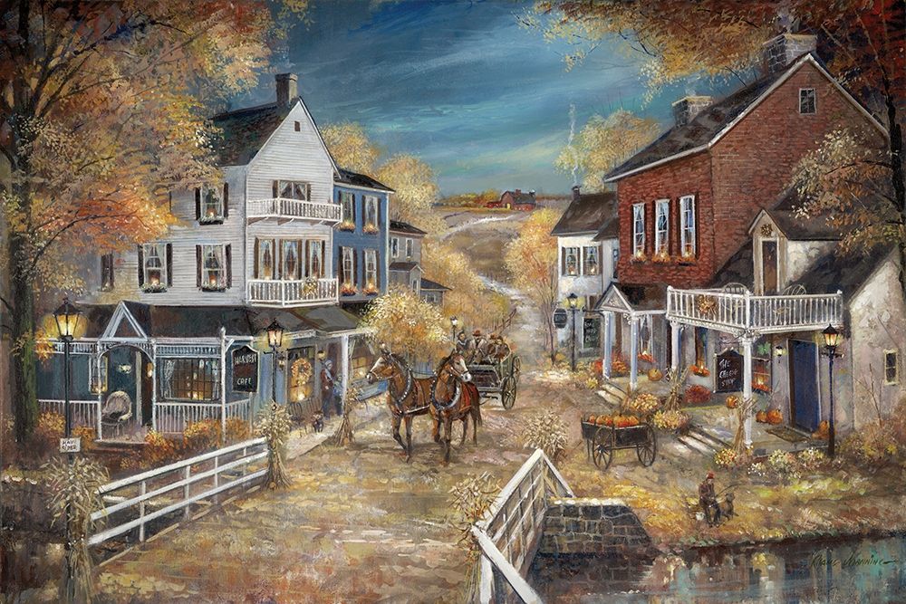 Harvest Village art print by Ruane Manning for $57.95 CAD