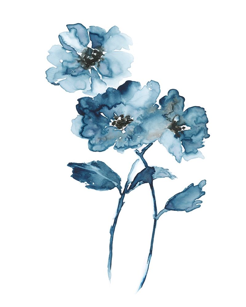 Blue Botanique II art print by Nan for $57.95 CAD