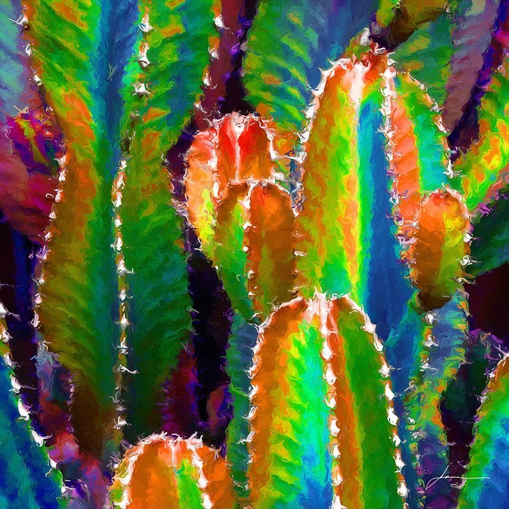 Neon Desert I art print by James Burghardt for $57.95 CAD