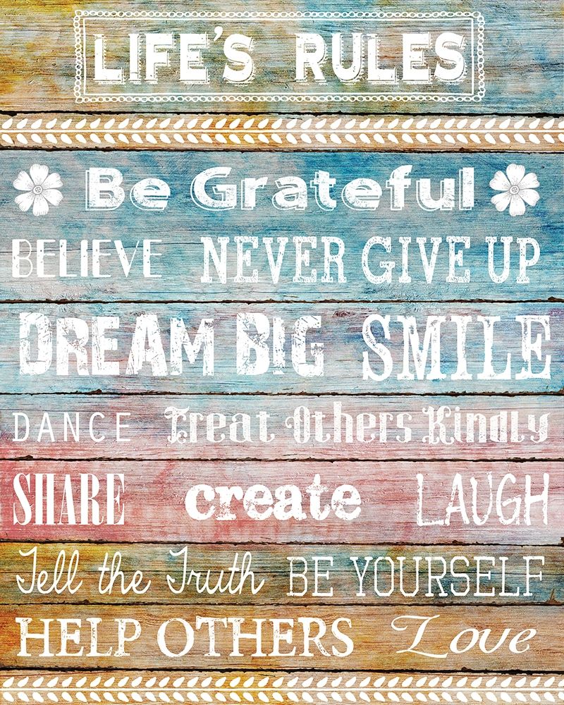 Life Rules art print by Conrad Knutsen for $57.95 CAD