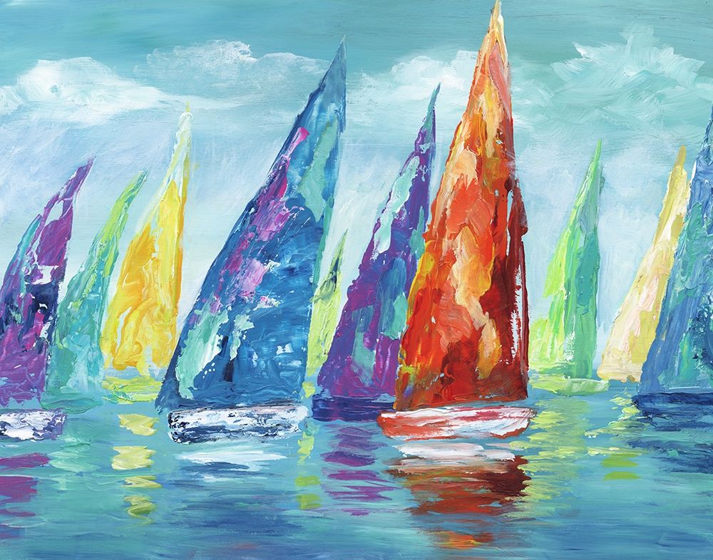Fine Day Sailing II art print by Nan for $57.95 CAD