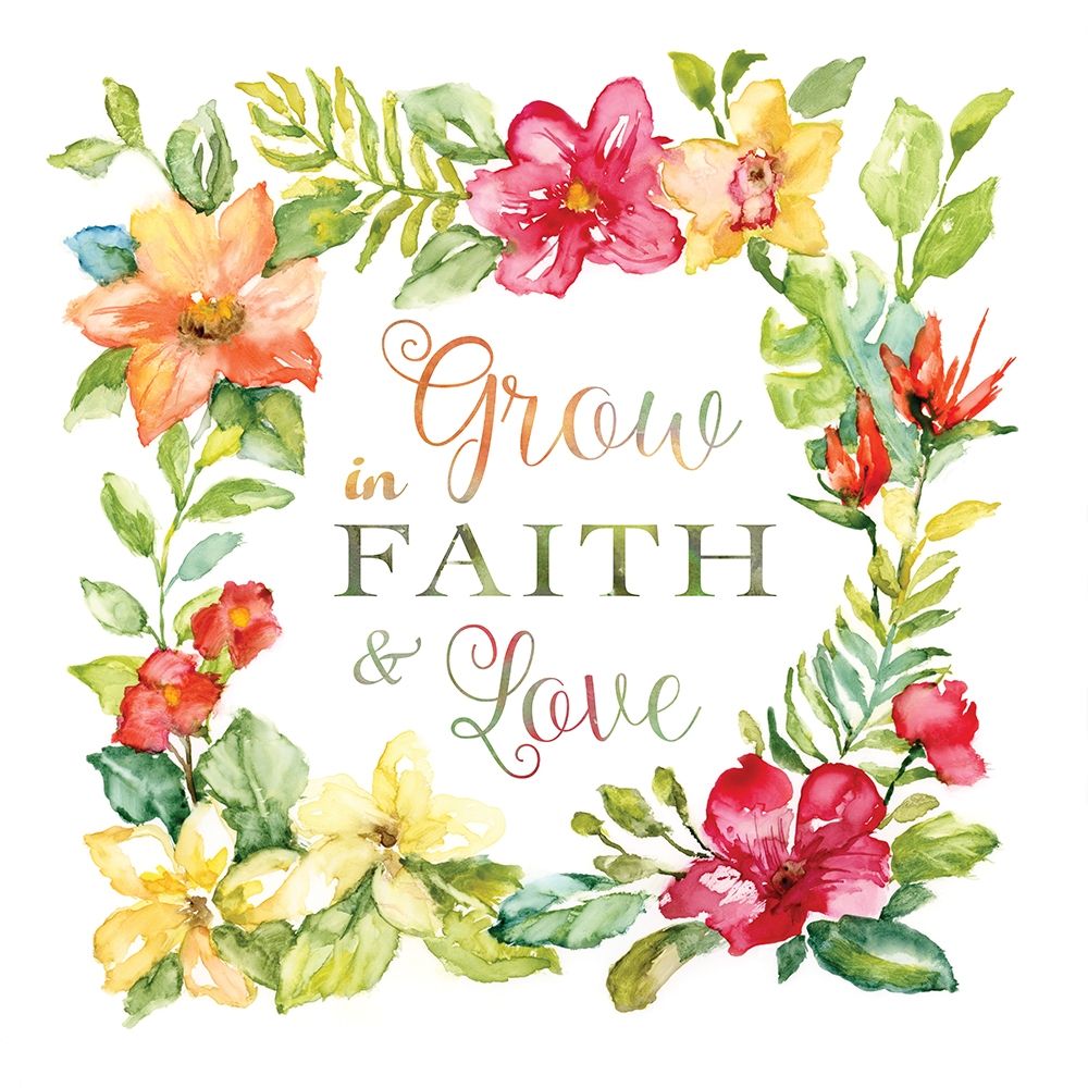 Tropic Faith Wreath art print by Nan for $57.95 CAD