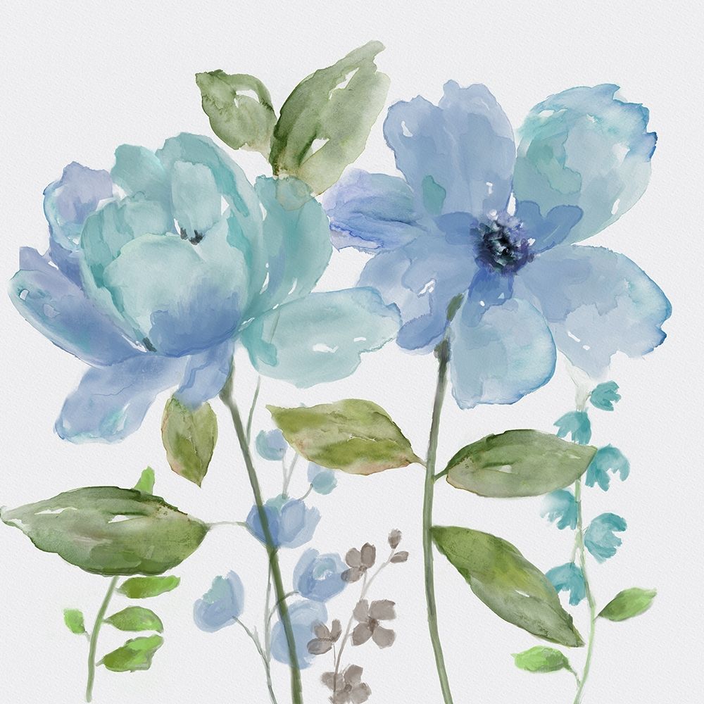 Garden Blues II art print by Nan for $57.95 CAD