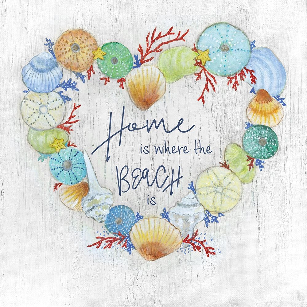 Seashell Heart art print by Tava Studios for $57.95 CAD