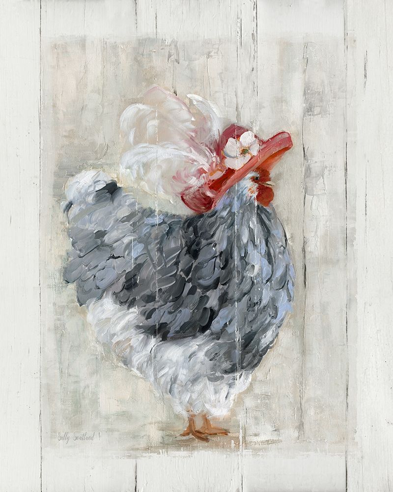 Sunday Best Hen art print by Sally Swatland for $57.95 CAD