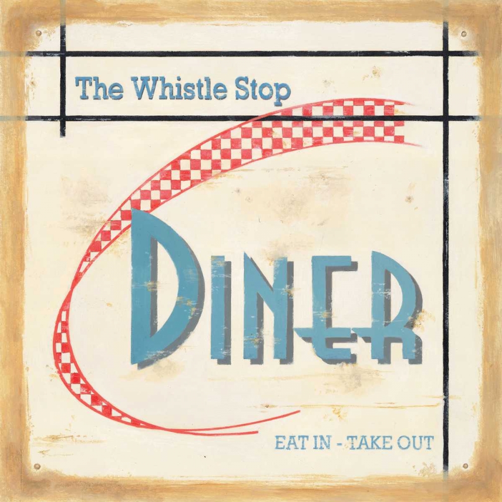 Whistle Stop Diner art print by Lisa Alderson for $57.95 CAD