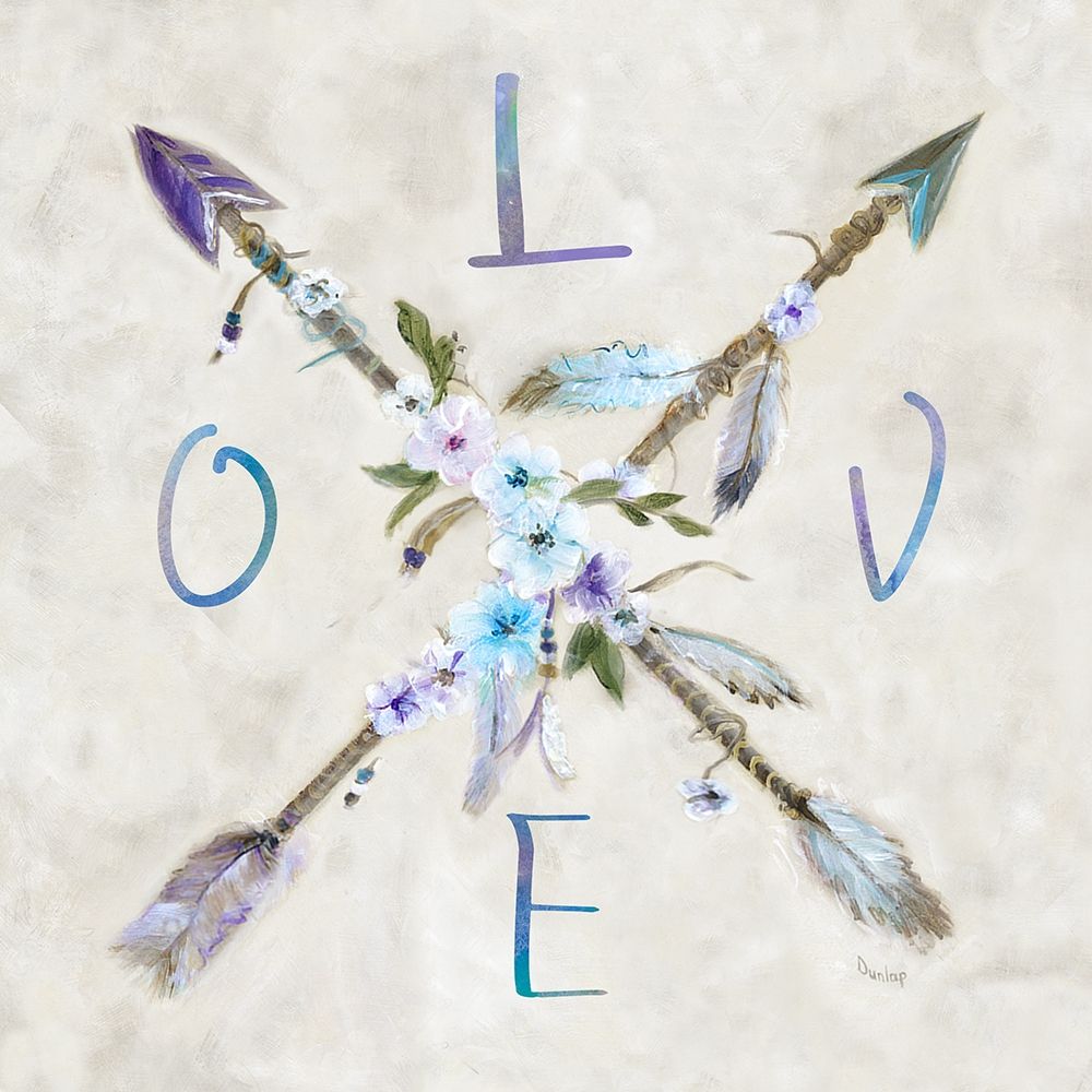Boho Arrow Love art print by Marilyn Dunlap for $57.95 CAD
