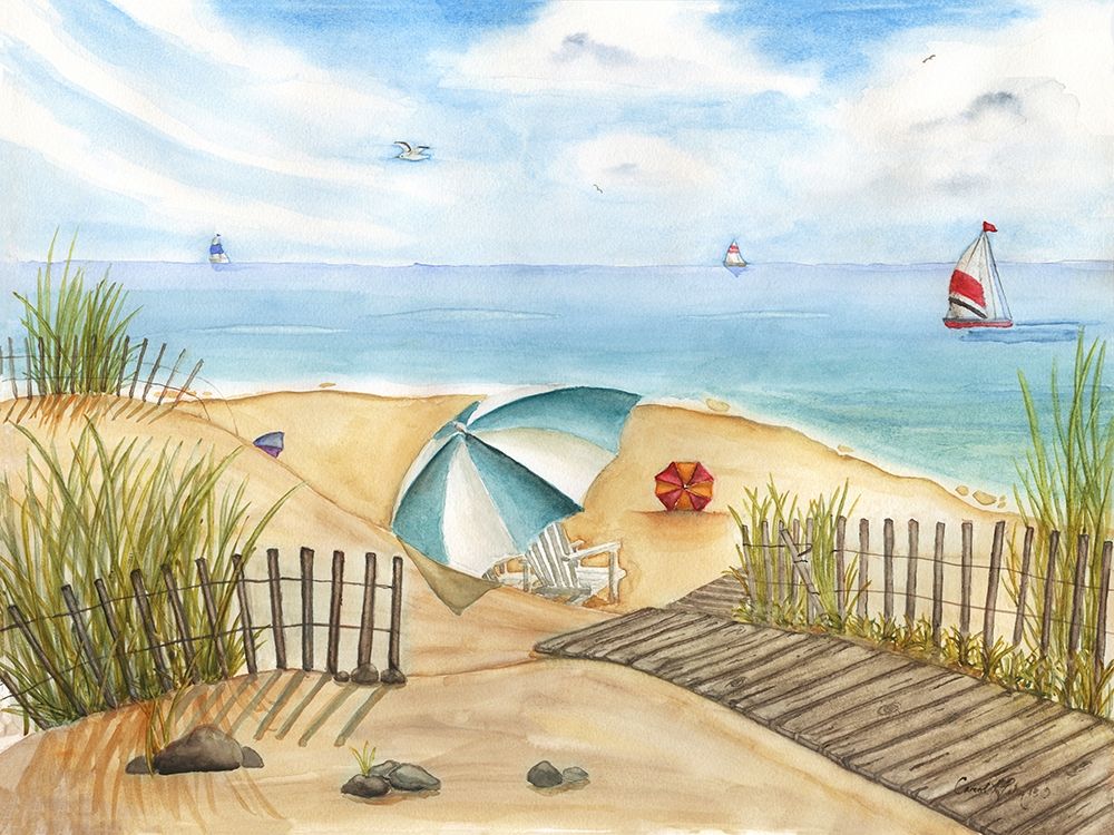 Beach Interlude art print by Carol Halm for $57.95 CAD