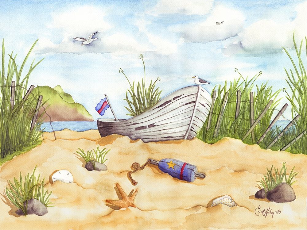 Beach Treasures art print by Carol Halm for $57.95 CAD
