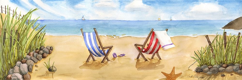 Beach For Two art print by Carol Halm for $57.95 CAD