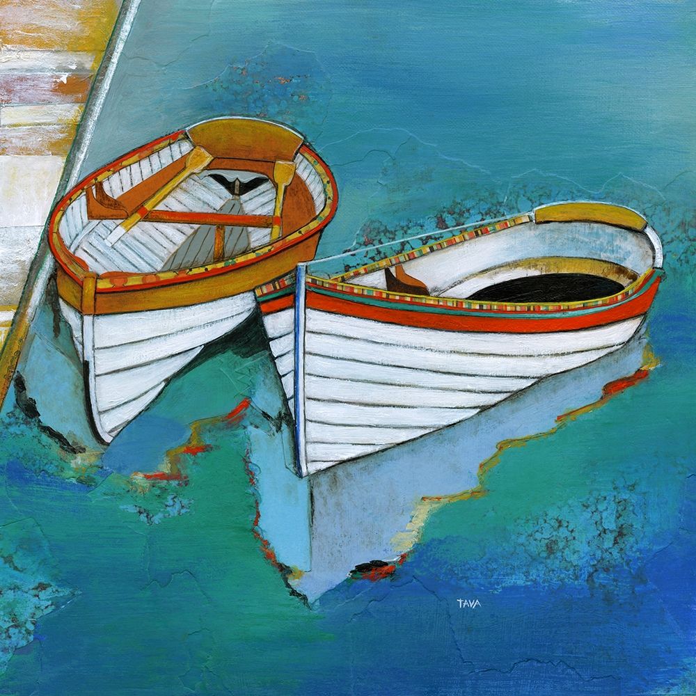 Rowboat Reflection art print by Tava Studios for $57.95 CAD
