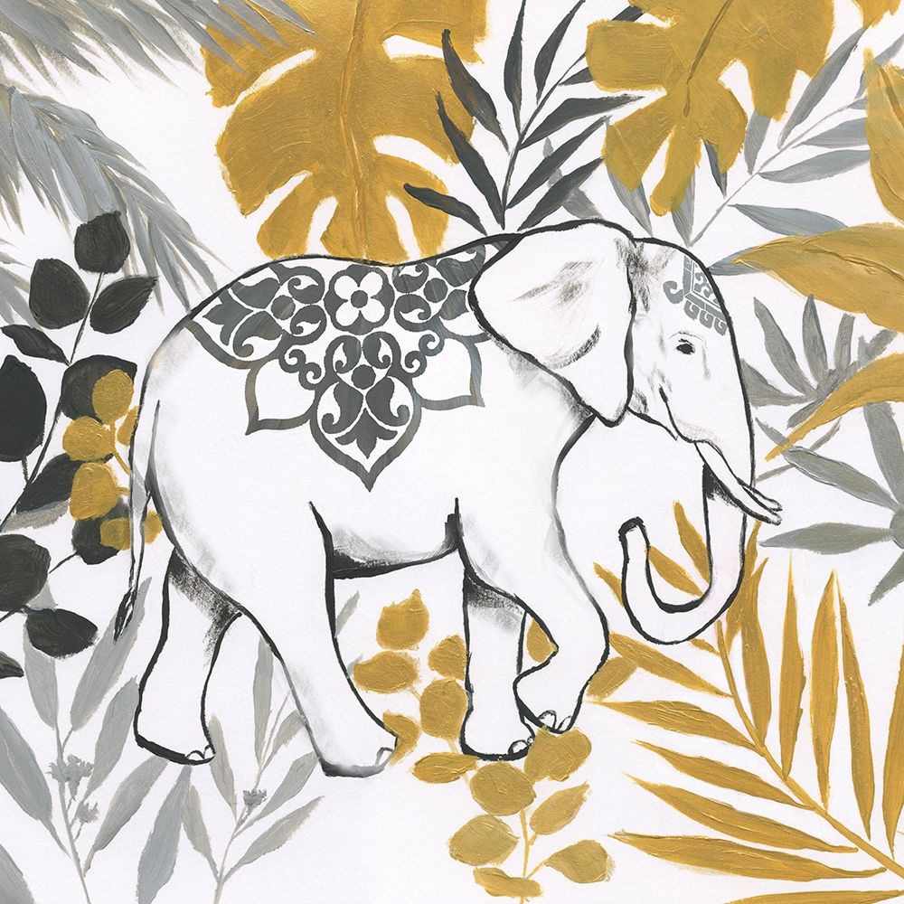 Jungle Elephant art print by Nan for $57.95 CAD