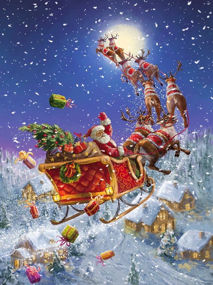Santas Sleigh art print by Marcello Corti for $57.95 CAD