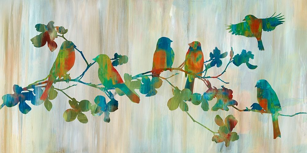 Birds on Branch art print by Nan for $57.95 CAD