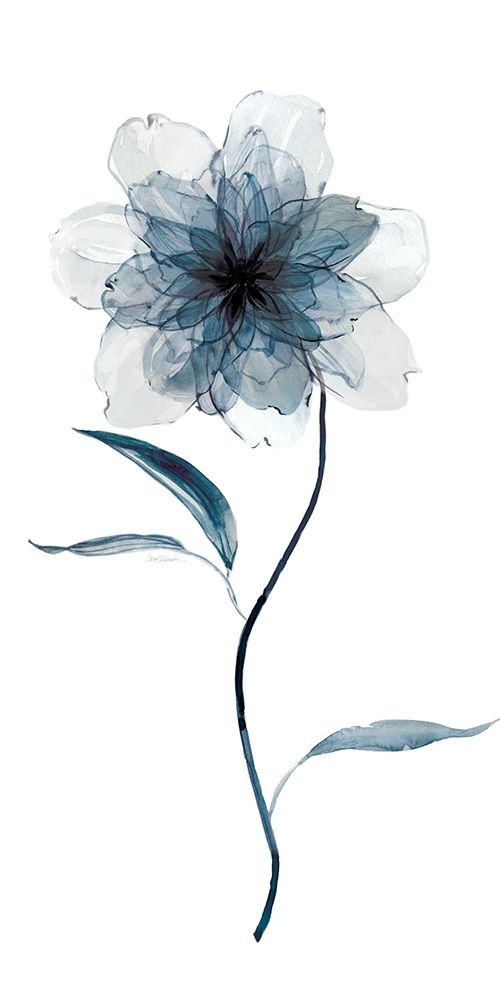 Indigo Foral II art print by Carol Robinson for $57.95 CAD