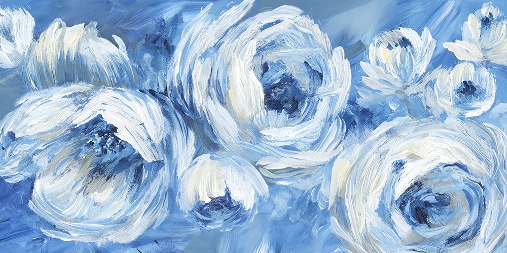Contemporary Blue and White art print by Nan for $57.95 CAD