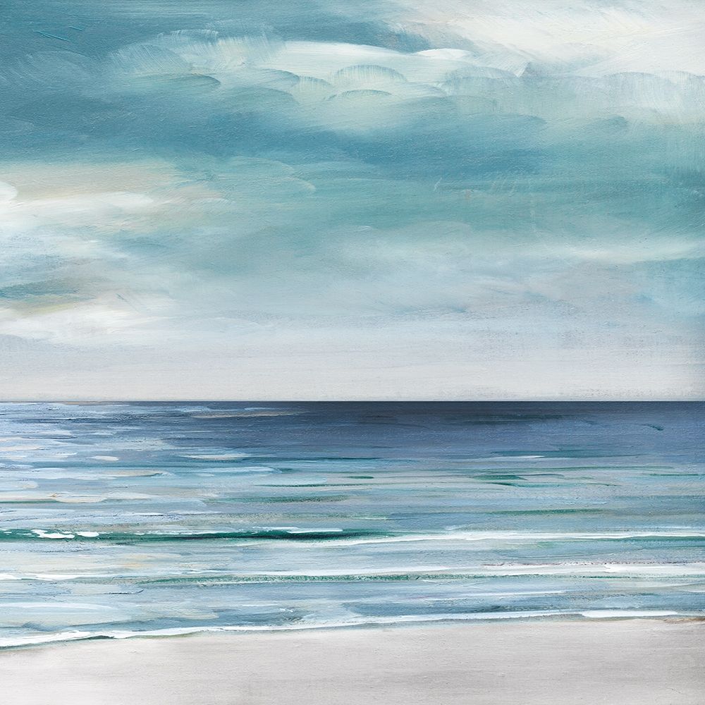 Blue Silver Shore - Detail II art print by Sally Swatland for $57.95 CAD