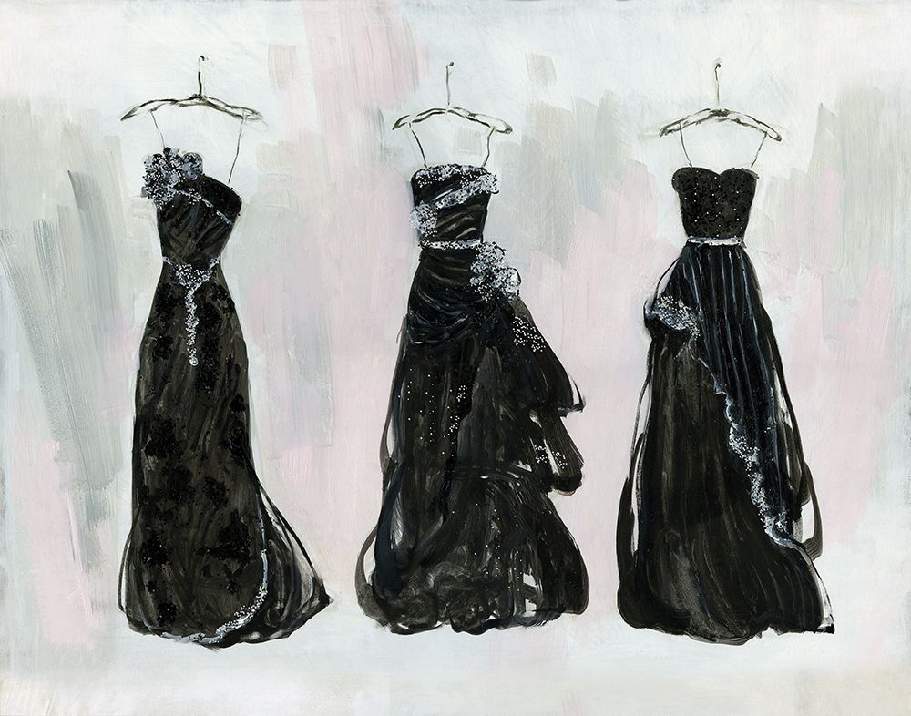 Black and Bling I art print by Sally Swatland for $57.95 CAD