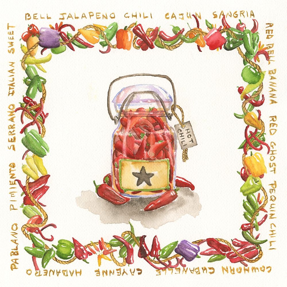 Hot Chili Medley art print by Carol Halm for $57.95 CAD