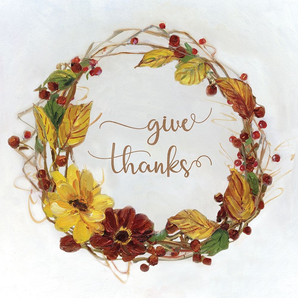 Give Thanks art print by Sally Swatland for $57.95 CAD