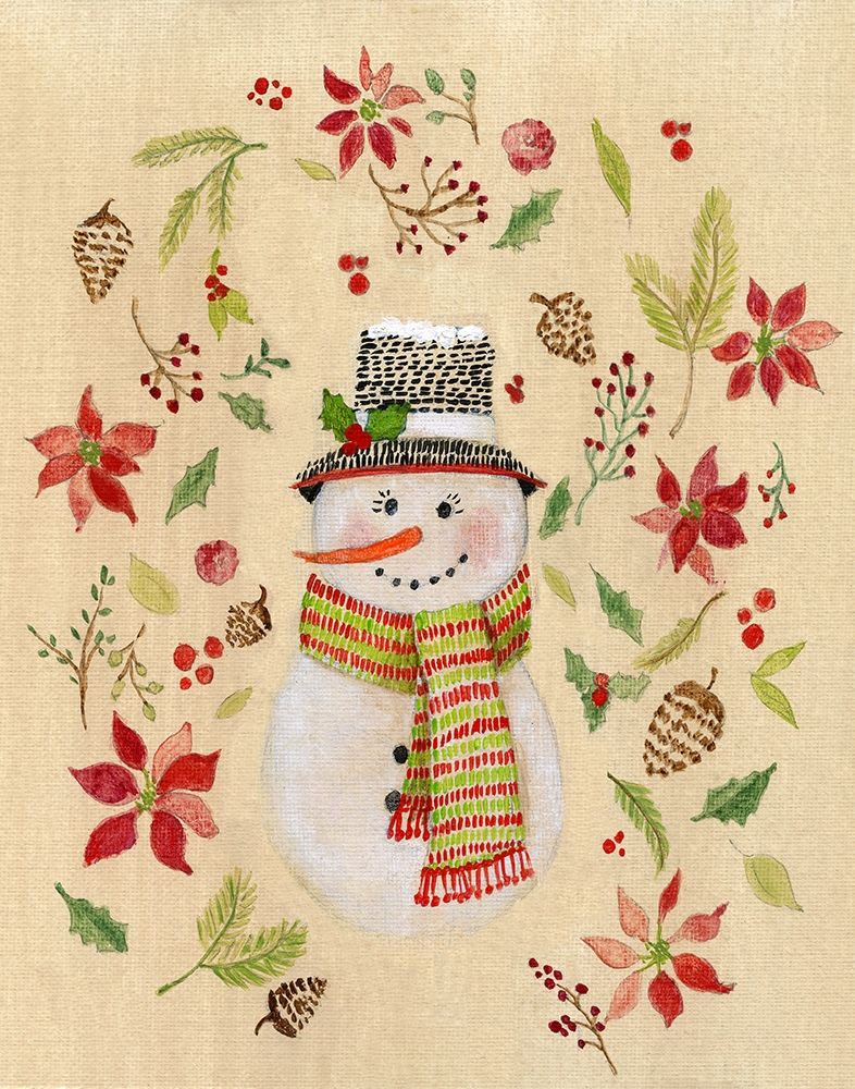 Holly Days Snowlady art print by Tava Studios for $57.95 CAD