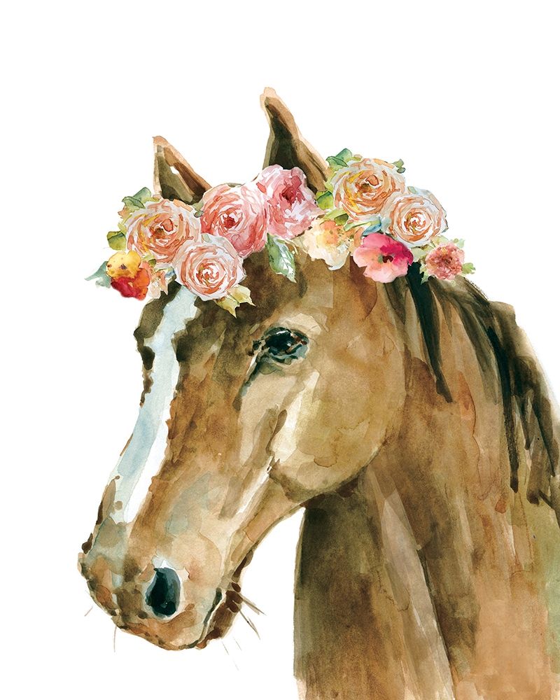 Flower Crown Horse art print by Carol Robinson for $57.95 CAD