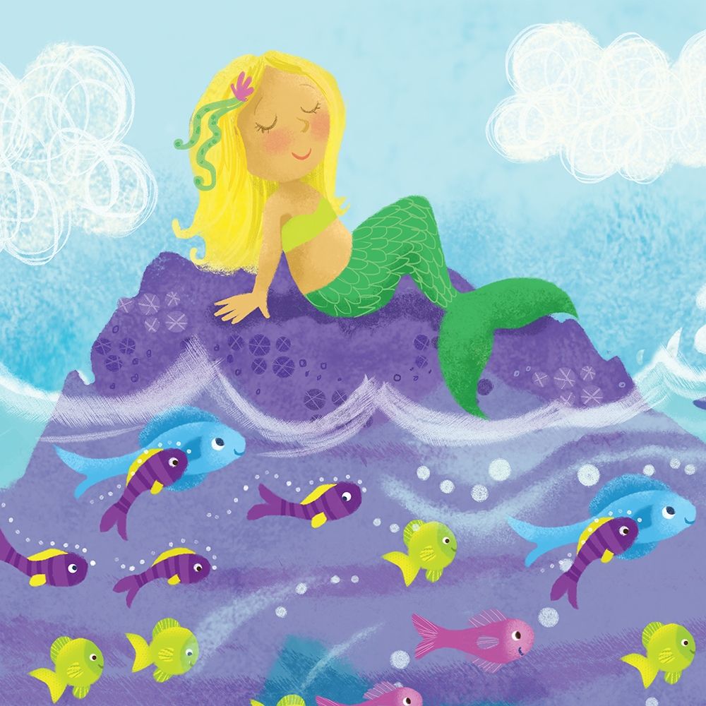 Mermaid Play I art print by Melanie Mitchell for $57.95 CAD