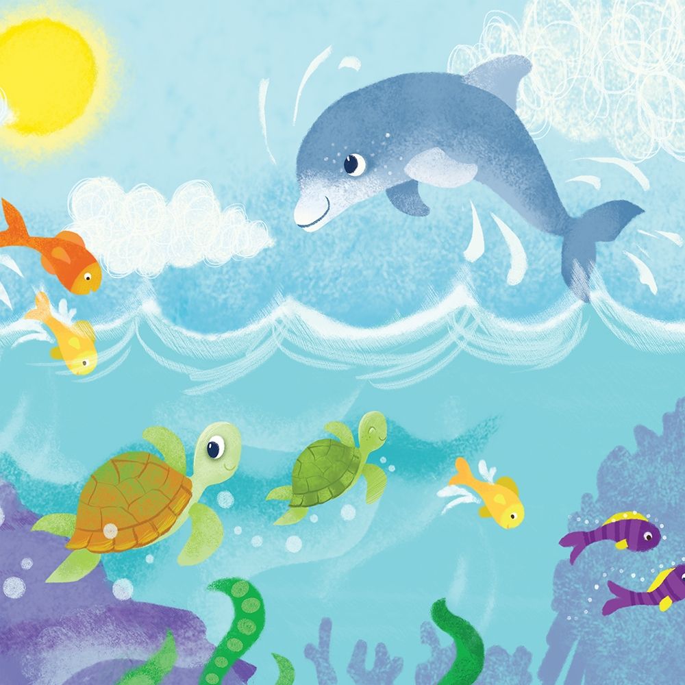 Mermaid Play II art print by Melanie Mitchell for $57.95 CAD