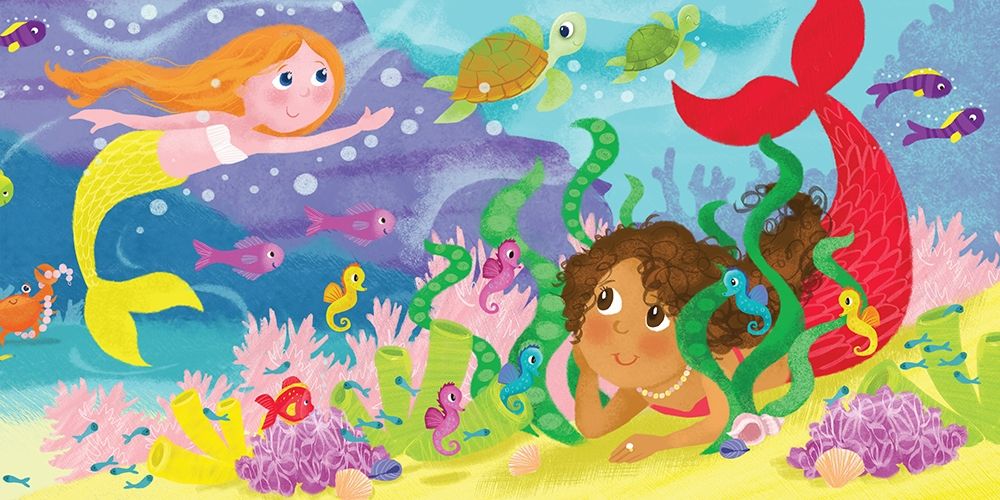 Mermaid Play III art print by Melanie Mitchell for $57.95 CAD