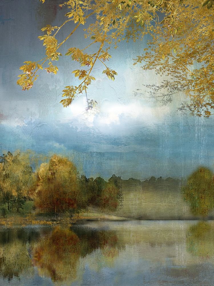 Golden Leaves art print by Nan for $57.95 CAD