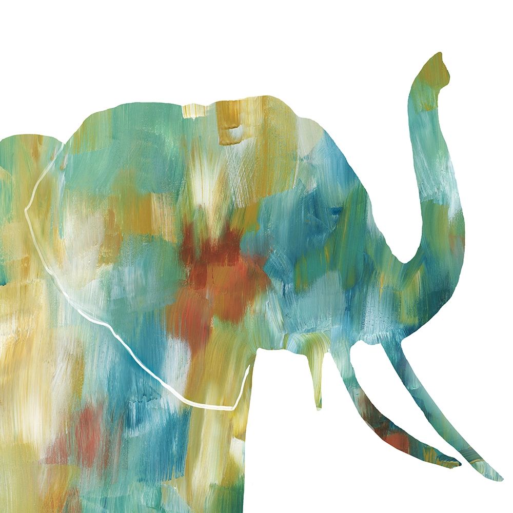 Painterly Elephant art print by Nan for $57.95 CAD