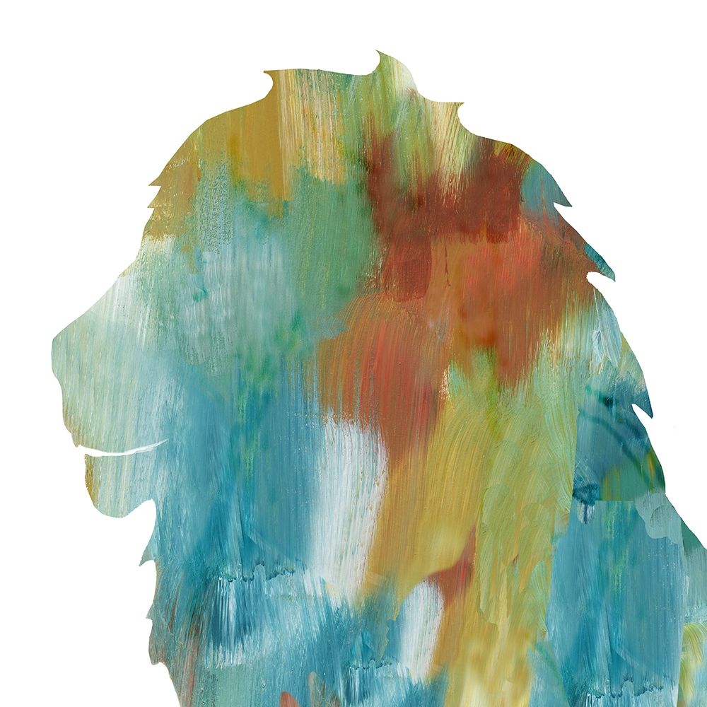 Painterly Lion art print by Nan for $57.95 CAD