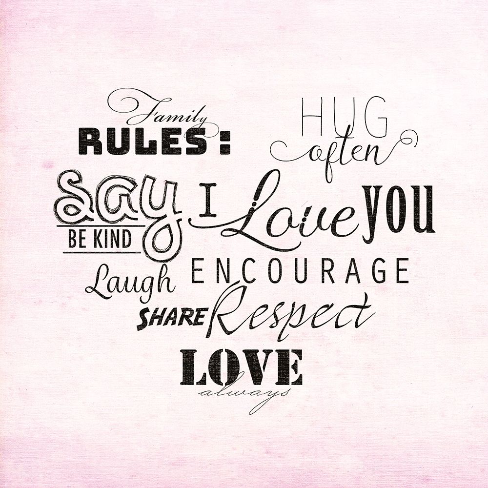 Family Rules art print by Daniela Santiago for $57.95 CAD