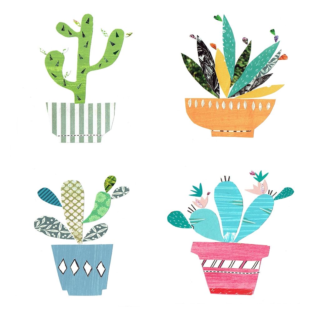 Cute Cacti art print by Kate and Elizabeth Pope for $57.95 CAD