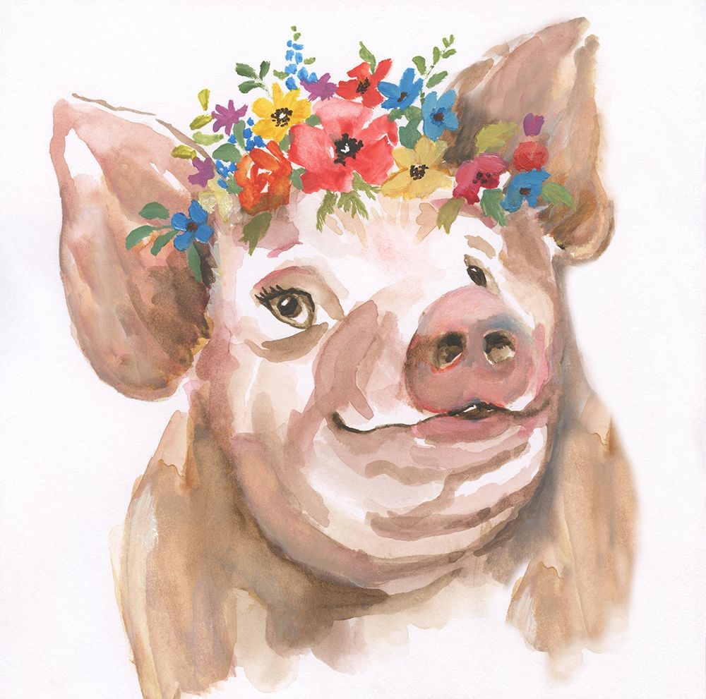 Royal Pig art print by Nan for $57.95 CAD