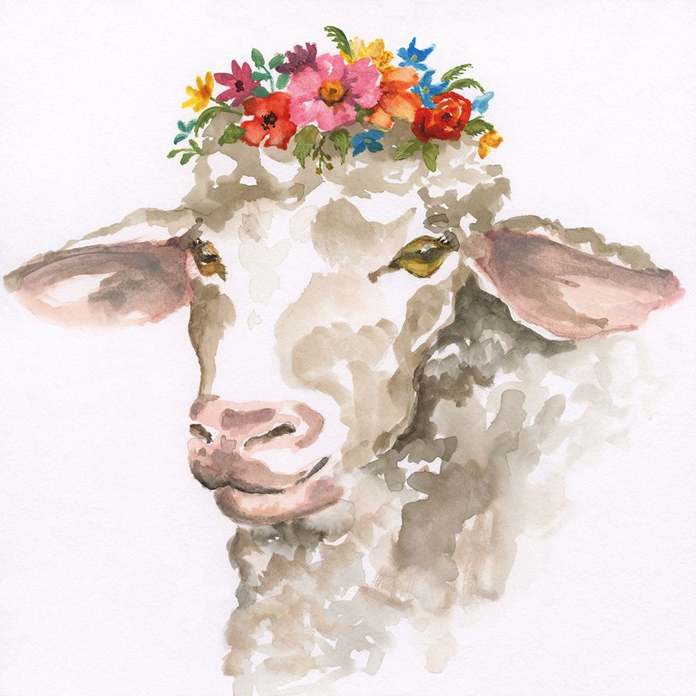 Princess Sheep art print by Nan for $57.95 CAD