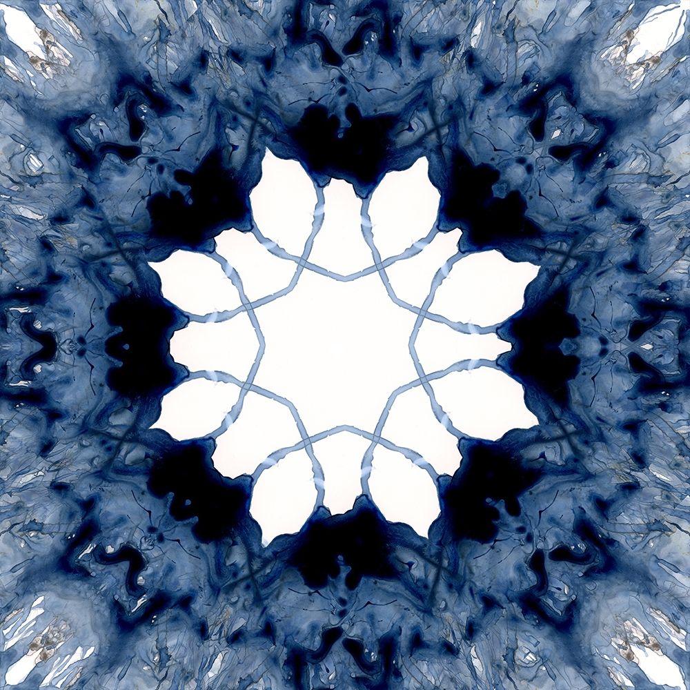 Indigo Kaleidoscope I art print by Nan for $57.95 CAD