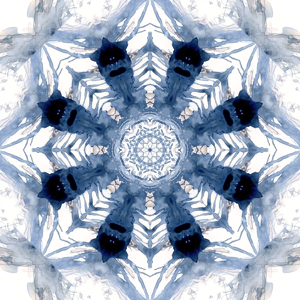 Indigo Kaleidoscope III art print by Nan for $57.95 CAD